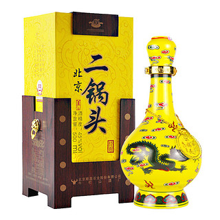 牛栏山二锅头45度经典（黄龙）黄瓷500ml*6瓶清香型箱装礼盒