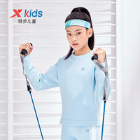 XTEP特步童装女童卫衣2022春秋季儿童大童上衣套头衫宽松运动衣服