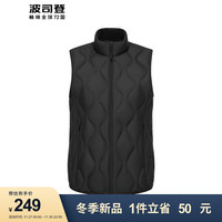 BOSIDENG 波司登 冬轻薄羽绒服女立领马甲无袖休闲90绒B30131008W 黑色8056 170/92A体重约120-130斤