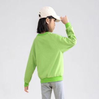 INMAN 茵曼 童装女童卫衣儿童衣服长袖卡通老虎印花母女亲子装女宝宝上衣