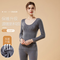 【修身】轻盈弹力亲肤内搭保暖打底内衣秋衣修身美体女士保暖套装