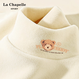 拉夏贝尔 La Chapelle 半高领慵懒风打底衫女内搭冬套头保暖长袖上衣