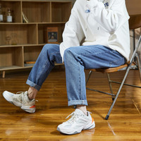 唐狮 TONLION牛仔裤男士牛仔裤直筒裤宽松男款牛仔裤男裤男士牛仔裤直筒裤