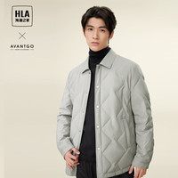 海澜之家（HLA）羽绒服男23轻商务经典白鸭绒外套男冬季 米杏08 175/92A/L