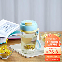 LOCK&LOCK 户外便携磁吸茶仓玻璃杯 550mL