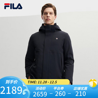 FILA 斐乐男士上衣两件套基础休闲保暖梭织外套 传奇蓝-NV 175/96A/L