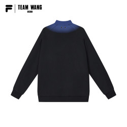 FILA 斐乐 FUSION x TEAM WANG design斐乐潮牌情侣套头衫2023冬季新款