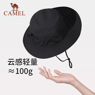 CAMEL 骆驼 户外登山帽男大檐日系渔夫帽女防泼水徒步遮阳西部牛仔帽子女 173CP10090，冲锋丛林帽-卡其