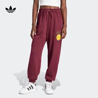 adidas阿迪达斯三叶草MOOMIN联名女装冬季束脚运动裤IL2449 酱紫 A/2XS