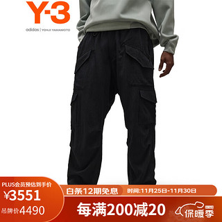 Y-3【】UTLY CRGO PANTS秋上休闲裤男直筒工装裤39H63080 黑色 M