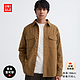  UNIQLO 优衣库 男装/女装 宽松工装衬衫薄外套长袖外搭山系衬衣 462092　