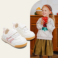 YeeHoO 英氏 童鞋儿童运动鞋软底女童宝宝鞋加绒小白鞋男童休闲鞋