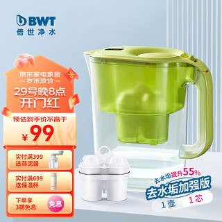 BWT 倍世 净水壶滤水壶净水器家用 欧洲去水垢滤芯 益家4.2L大容量厨房客厅通用 益家水壶