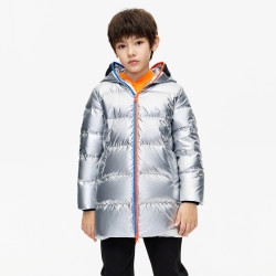 【省560元】波司登女童装_bosideng 波司登 儿童中长款抗菌抗污羽绒服