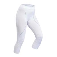 迪卡侬（DECATHLON）快干衣男运动紧身衣秋冬户外保暖内衣套装OVW1 SKI980 【女士下装】无缝白色 XXS/XS