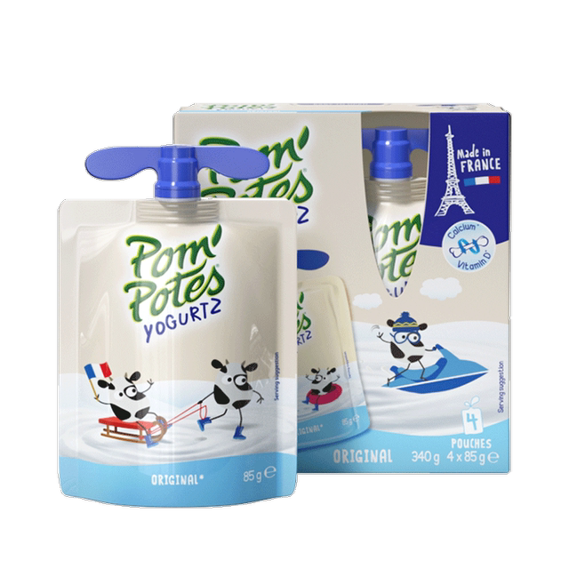 POM'POTES 法优乐 儿童常温营养酸奶 85g*4袋