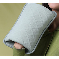取暖神器：吉比特GBITTO 热水袋 莫兰迪绿+舒适针织棉