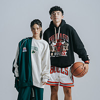 Mitchell&Ness NBA球队系列湖人勇士热火篮球加绒卫衣运动套头衫