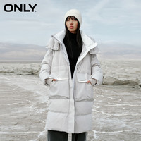 ONLY保暖防风工装中长款羽绒服女|123412022