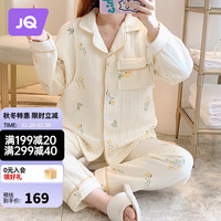 Joyncleon 婧麒 孕妇睡衣秋冬产妇产后加厚月子服空气棉哺乳侧开式喂奶家居服套装