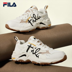 FILA 斐乐 官方女鞋老爹鞋闪电鞋秋季时尚休闲舒适运动鞋跑步鞋