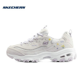 SKECHERS 斯凯奇 花心熊丨小白鞋秋季女子刺绣熊猫鞋增高休闲鞋运动鞋女 896155-LAV 薰衣草色 37