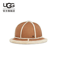 UGG 秋冬女士配件羊皮毛圆帽 遮阳帽 21622