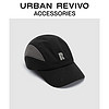URBAN REVIVO男士街头立体字母拼色棒球帽UAMA30044 黑色 F
