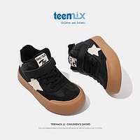 TEENMIX 天美意 儿童运动鞋加绒棉鞋防水滑板鞋
