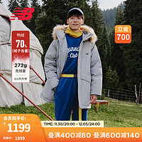 new balance NB23男女同款冬季潮流保暖连帽长款鸭绒羽绒服 TAG AMJ33330 L