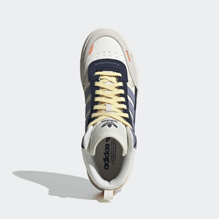 adidas 阿迪达斯 「幻舞」POST UP休闲中帮篮球板鞋男女阿迪达斯官方三叶草 白/浅灰/藏青蓝/米黄/浅蓝 41(255mm)