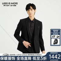 利郎轻时尚男装【TR混纺】西服套装男商务西装正装二件套Q3QXF06 黑色 165