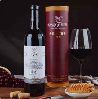 DANFENG 干型葡萄酒赤霞珠酿造红酒 圆筒高档单支 750ml