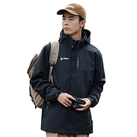 NIKKO 日高 新品户外防风防水登山服   秋冬保暖两件套三合一可拆卸外套  6227