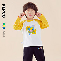 PEPCO 小猪班纳 童装装儿童长袖T恤宝宝圆领上衣可爱男童小童