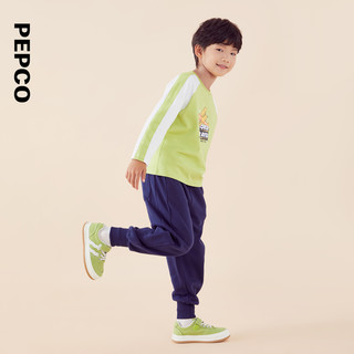 PEPCO 小猪班纳 童装装儿童圆领上衣中大童男童长袖T恤男孩潮