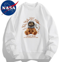 NASADKGM卫衣男秋季潮流装印花圆领长袖T恤上衣服 WY199白色（常规款） XL（125斤-140斤）