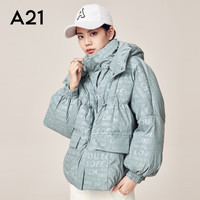 A21 时尚女装多巴胺冬季穿搭女潮酷百搭风日常休闲羽绒保暖外套 R414215027灰色 M