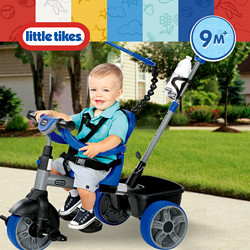 little tikes 小泰克 littletikes小泰克4合1多功能儿童脚踏三轮车遛娃神器手推骑行车