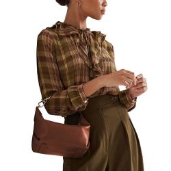 RALPH LAUREN 拉尔夫·劳伦 Kassie 女士皮革单肩包 中号