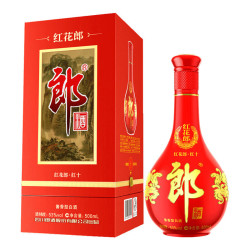 LANGJIU 郎酒 红花郎十 第四代 53%vol 酱香型白酒 500ml 单瓶装