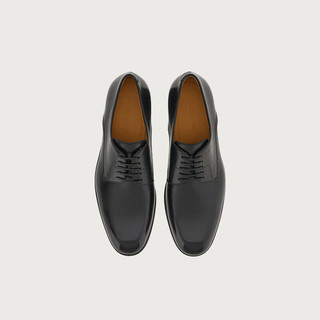 菲拉格慕（Ferragamo）【品牌授权门店发货】男士黑色双色德比鞋  0762619_3E _ 80