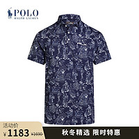 Polo Ralph Lauren 拉夫劳伦 男装 23年秋修身版运动Polo衫RL17613 410-海军蓝 M