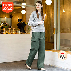 UNIQLO 优衣库 女装 宽腿直筒工装裤（休闲裤百搭新品） 461643