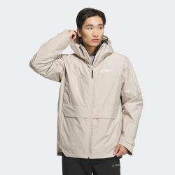 adidas 阿迪达斯 TERREX男防水800蓬户外鹅绒内胆三合一羽绒冲锋衣