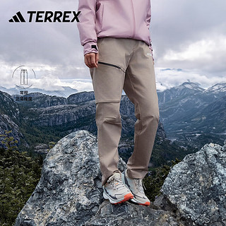 adidas阿迪达斯TERREX女秋季防晒UPF50+工装户外运动裤IL8900 粉棕 A/L