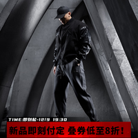 Monster Guardians运动裤男 立体廓形厚实保暖秋冬复合绒卫裤 碳灰色 S