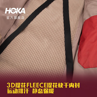 HOKA ONE ONE【李现同款】男女款秋冬连帽羽绒服U Down Jacket鹅绒保暖防泼水 红色 XS