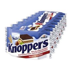 Knoppers 优立享 德国原装进口 Knoppers牛奶巧克力榛子威化饼干200g