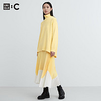 UNIQLO 优衣库 设计师合作款女装 : C拼色打褶裙半身裙风琴裙462663